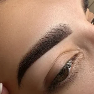 Perfect client's eyebrows after semi permanent make up